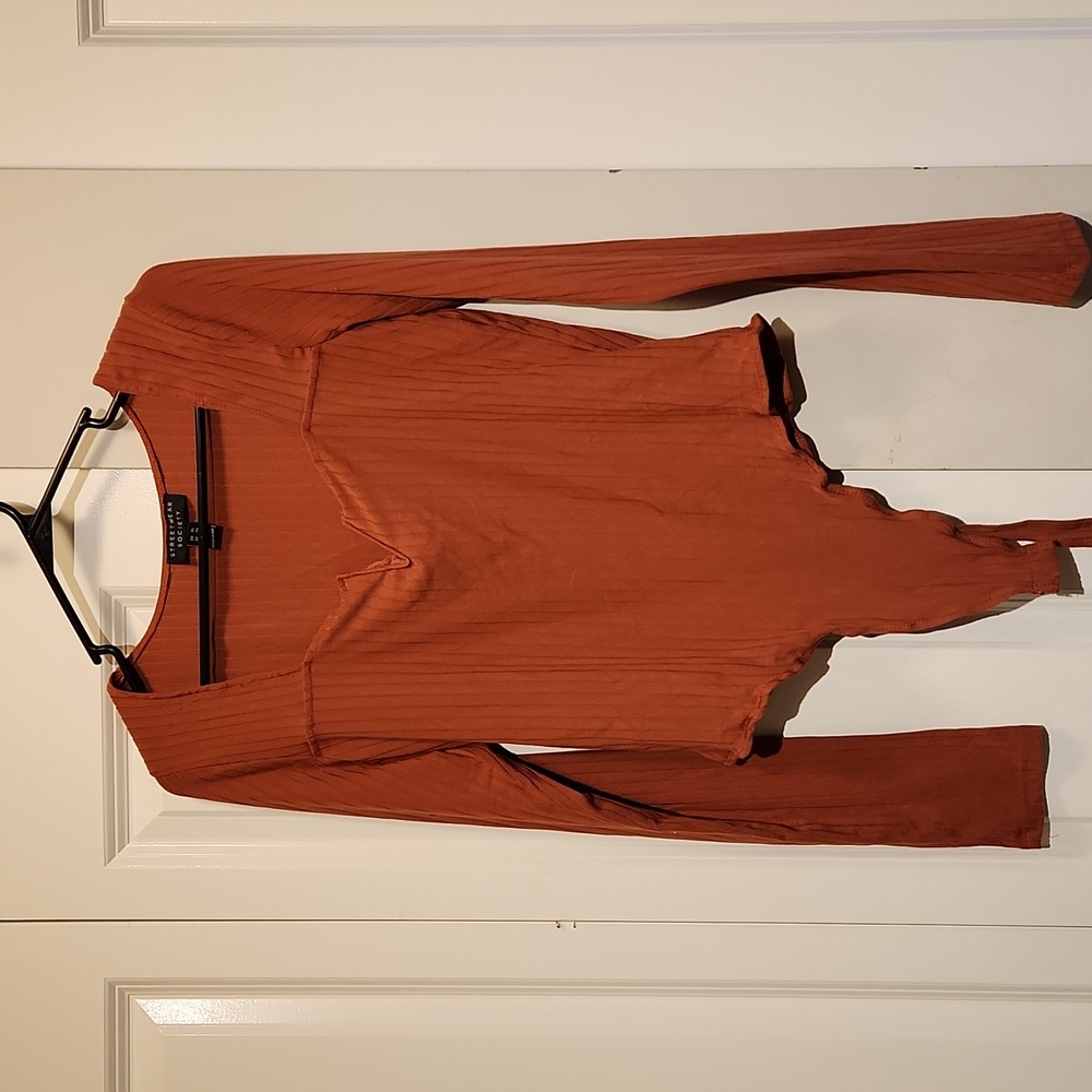 Longs Sleeve V Neck Bodysuit